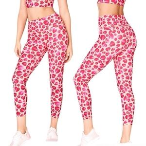 Fabletics Define PowerHold High-Waisted 7/8 Legging Rose Petal Women’s Size XS